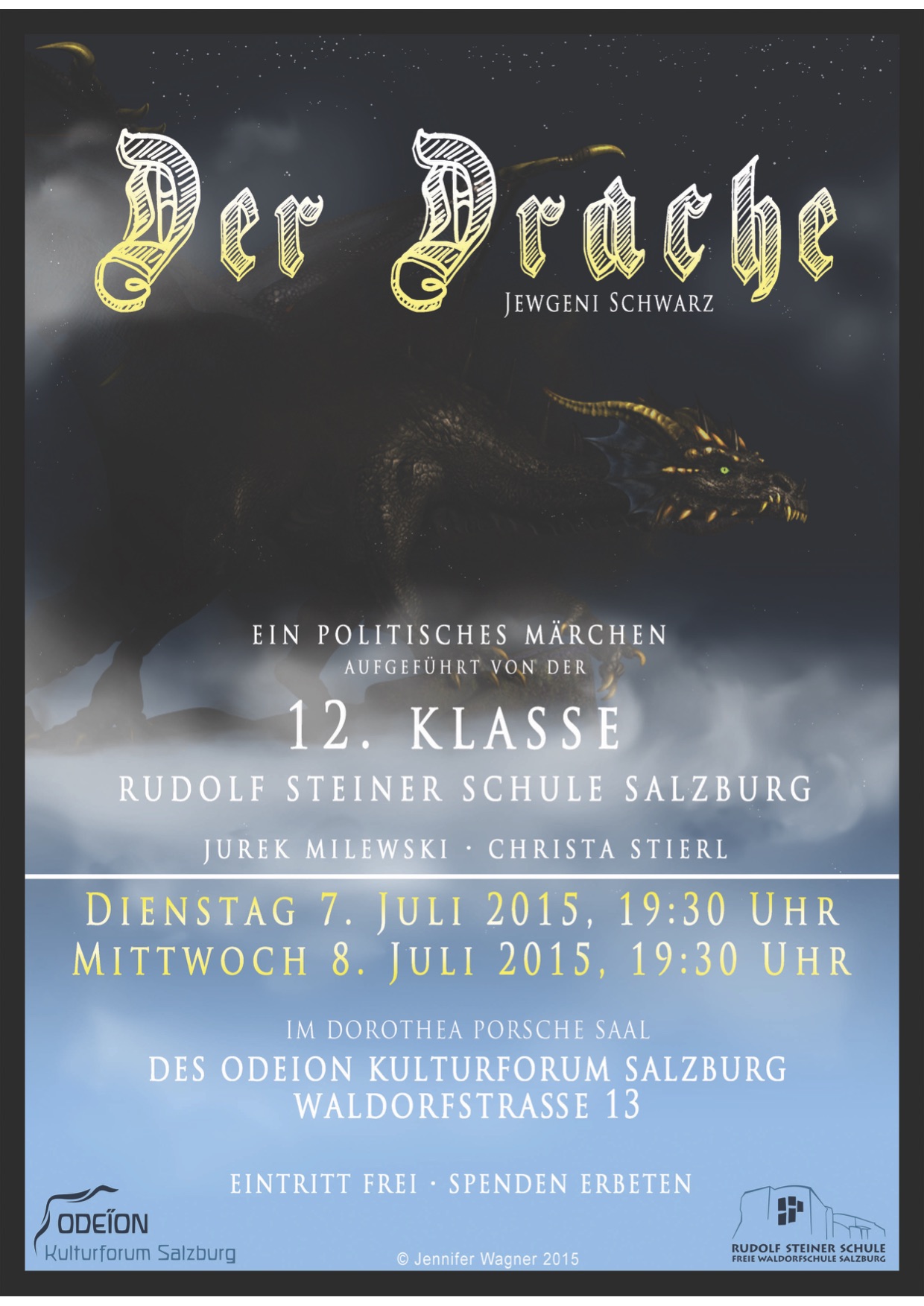 Die 12.Klasse hat uns begeistert! Theateraufführung "Der Drache" von Jewgeni Schwarz war ein voller Erfolg!